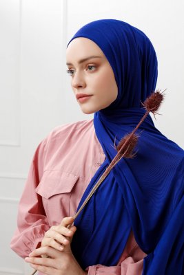 Sibel - Hijab Jersey Blu