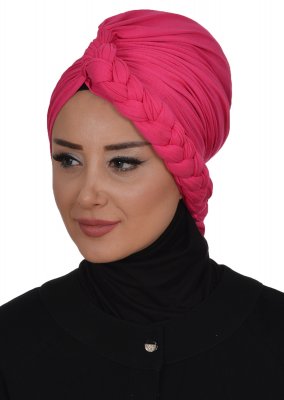Theresa - Turbante Di Cotone Fucsia - Ayse Turban