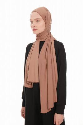 Farah - Hijab Jersey Marrone Chiaro