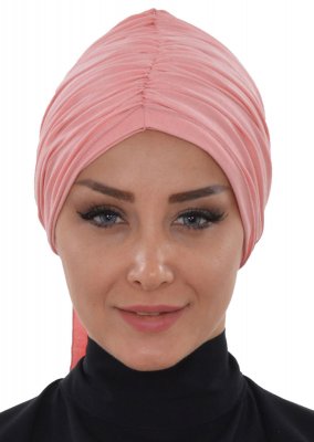 Amy - Turbante Di Cotone Rosa Antico - Ayse Turban