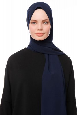 Aylin - Hijab Medine Silk Blu Navy - Gülsoy