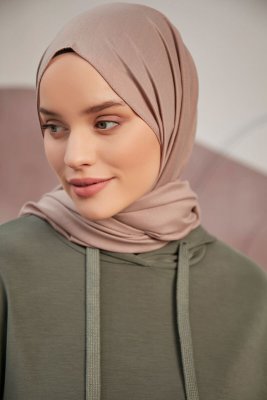 Silky Plain - Hijab Taupe