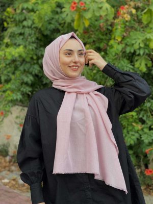Ermina - Hijab Di Cotone Rosa Antico - Mirach