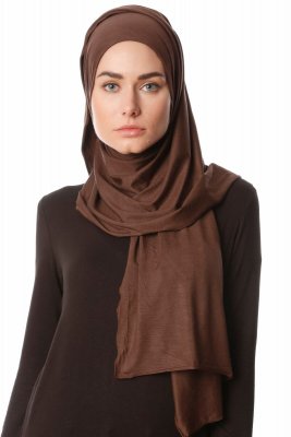 Melek - Hijab Jersey Premium Marrone - Ecardin