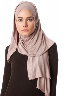 Melek - Hijab Jersey Premium Grigio Pietra - Ecardin