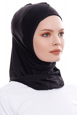 Pinar - Hijab Sport Nero - Ecardin