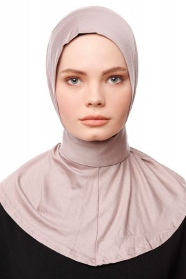 Zeliha - Hijab Pratico Viscosa Grigio Pietra