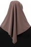 Esma - Hijab Amira Taupe Scuro - Firdevs