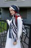 Emel - Hijab Fantasia Blu Navy & Rosso - Sal Evi