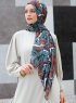 Seyyal - Hijab Fantasia Verde & Rosa - Sal Evi