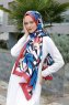 Hijab Twill Fantasia Blu - Sal Evi