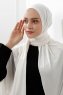 Sibel - Hijab Jersey Bianco Sporco