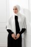 Sibel - Hijab Jersey Bianco Sporco