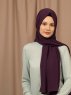 Yildiz - Hijab Crepe Chiffon Aubergine