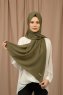 Yildiz - Hijab Crepe Chiffon Verde Oliva