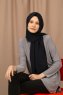 Yildiz - Hijab Crepe Chiffon Blu Navy Scuro