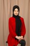 Yildiz - Hijab Crepe Chiffon Nero