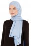 Melek - Hijab Jersey Premium Azzurro - Ecardin