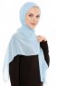 Derya - Hijab Pratico Chiffon Azzurro