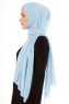 Derya - Hijab Pratico Chiffon Azzurro