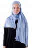 Hanfendy - Hijab Pratico One Piece Azzurro
