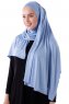 Hanfendy - Hijab Pratico One Piece Azzurro