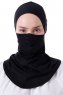 Damla - Bonnet Maschera Ninja Hijab Nero