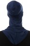 Damla - Bonnet Maschera Ninja Hijab Blu Navy
