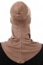 Damla - Bonnet Maschera Ninja Hijab Taupe Scuro