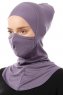 Damla - Bonnet Maschera Ninja Hijab Viola
