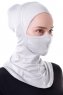 Damla - Bonnet Maschera Ninja Hijab Grigio Chiaro