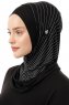 Babe Plain - Hijab Al Amira One-Piece Nero & Bianca