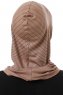 Babe Plain - Hijab Al Amira One-Piece Taupe Scuro