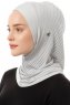 Babe Plain - Hijab Al Amira One-Piece Grigio Chiaro