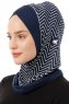 Silva Cross - Hijab Al Amira One-Piece Blu Navy
