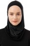 Silva Plain - Hijab Al Amira One-Piece Nero & Grigio Chiaro