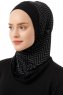Silva Plain - Hijab Al Amira One-Piece Nero & Grigio Chiaro