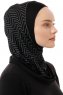 Silva Plain - Hijab Al Amira One-Piece Nero & Grigio Chiaro