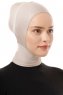 Elnara - Bonnet Plain Hijab Taupe Chiaro