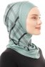 Ekose Plain - Hijab Al Amira One-Piece Verde