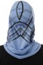 Ekose Cross - Hijab Al Amira One-Piece Indaco
