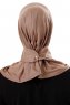 Ceren - Hijab Pratico Viscosa Taupe Scuro