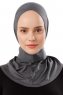 Ceren - Hijab Pratico Viscosa Grigio Scuro