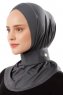 Ceren - Hijab Pratico Viscosa Grigio Scuro