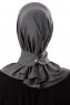 Ceren - Hijab Pratico Viscosa Grigio Scuro