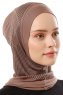 Wind Plain - Hijab Al Amira One-Piece Taupe Scuro