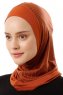 Wind Plain - Hijab Al Amira One-Piece Rosso Mattone