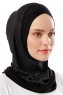 Wind Cross - Hijab Al Amira One-Piece Nero & Bianca