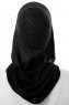 Wind Cross - Hijab Al Amira One-Piece Nero & Bianca