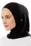 Logo Plain - Hijab Al Amira One-Piece Nero & Gold
